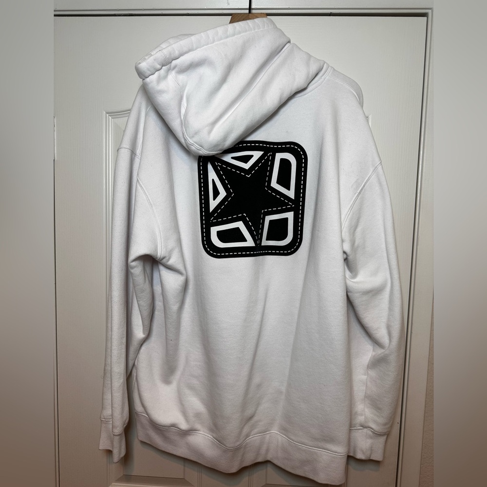 Shorty skateboards, black magic grip tape hoodie XL